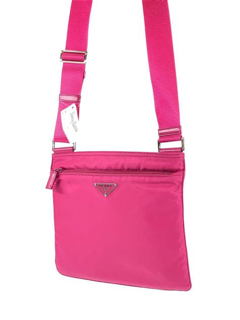 prada pink mini nylon bag|Prada nylon drawstring bag.